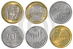 Singaporean dollar coins collection