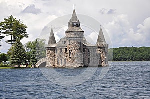 Singer Castle from Dark Island of Thousand Islands Archipelago