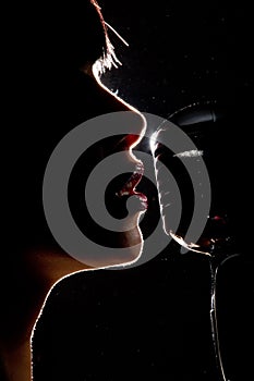 Singer with microphone photo