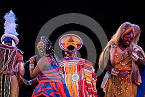 Singers and dancers in Festival of the Lion King in Animal Kingdom at Walt Disney World  6