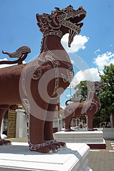 Singha lion statues twin