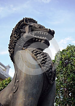 Singha, thai ancient animal, statue