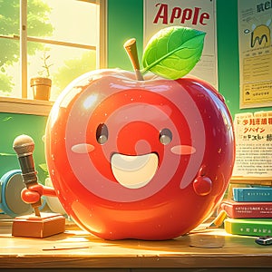 Singing Apple Character - Fresh & Fun