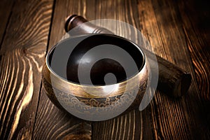 Singing bowl photo