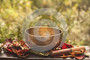 Singing bowl made of seven metals