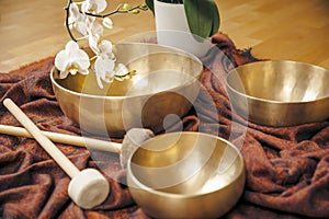 Singing bowls photo