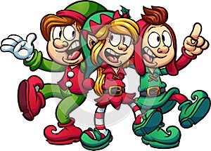 Singing Christmas elves