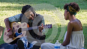 Singing Couple in Piedmont Park, Atlanta