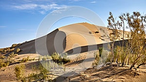 Singing dune in Altyn Emel National Park, Kazakhstan