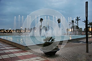 Singing fountain in Salou Spain