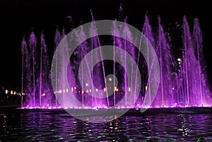 Singing fountain in Salou Spain