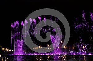 Singing fountain in Salou Spain