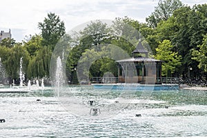 Singing Fountains in City of Plovdiv, Bulgaria