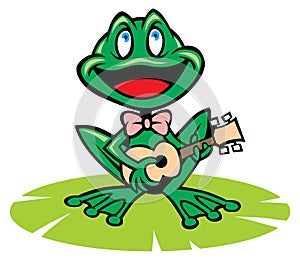 Singing frog