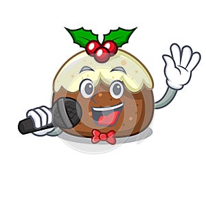 Singing fruit cake character cartoon