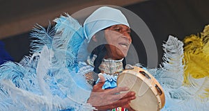 Singing Mardi Gras Indian