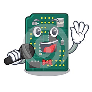 Singing PCB circuit board in PC characters