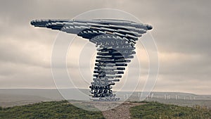 'Singing Ringing Tree' Singing Sculpture. Burnley, Lancashire UK photo