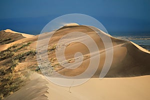 Singing Sand Dunes in Altyn Emel National Park Kazakhstan