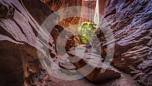 Singing Slot Canyon on the Burr Trail photo