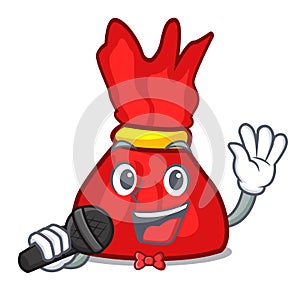 Singing wrapper candy mascot cartoon