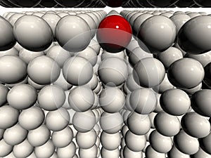 Single 3d globe on white 3d balls field