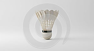 badminton shuttlecock on a plain white background