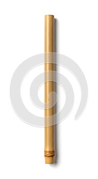 Single Bamboo Stick Isolated on White Background