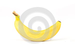 Single banana. Bunch of ripe bananas