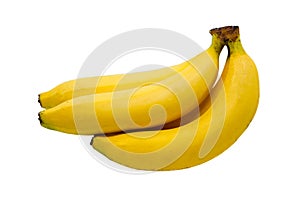 Single banana isolated.