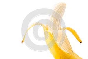 A single Banana peeled down