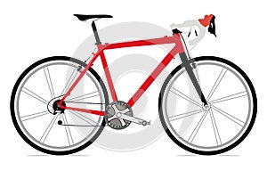 Single bicycle illustration