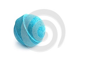 Single blue bath bomb