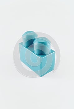 Single Blue Building Block