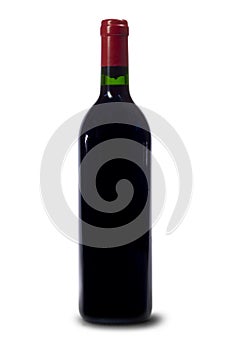 Single bottle of red wine