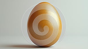 a single brown egg on a plain background