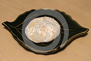 Single bun of Japanese plain mochi