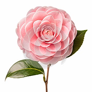A single camellia flower