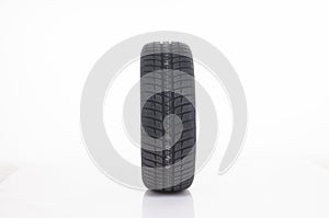 Single car tire with winter print