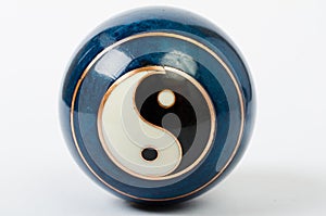 A single Chinese Meditation Ball with a Yin Yang