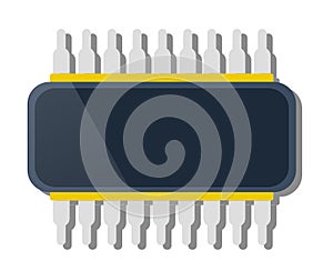 Single chip device of technology electronic microchip microcircuit