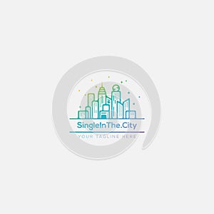 Single in the City with Dallas skyline logo