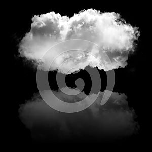 Single cloud flying illustration