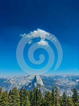 Single Cloud over Half Dome