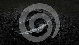 Single Coffee Bean in Dark Grounds