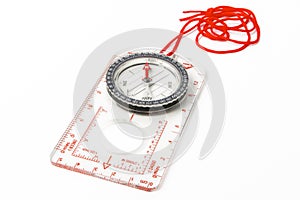 Single compass isolated on a white background