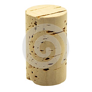 A single cork of a wine bottle