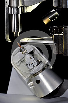 Single-Crystal X-ray crystallography diffractometer equipment for conducting experiments in laboratory.