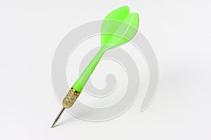 Single dart isolated on a white background