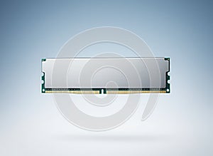 Single DDR RAM Memory Module Isolated on Clean Background